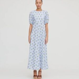 Hill House Nadia Dress Blue block print